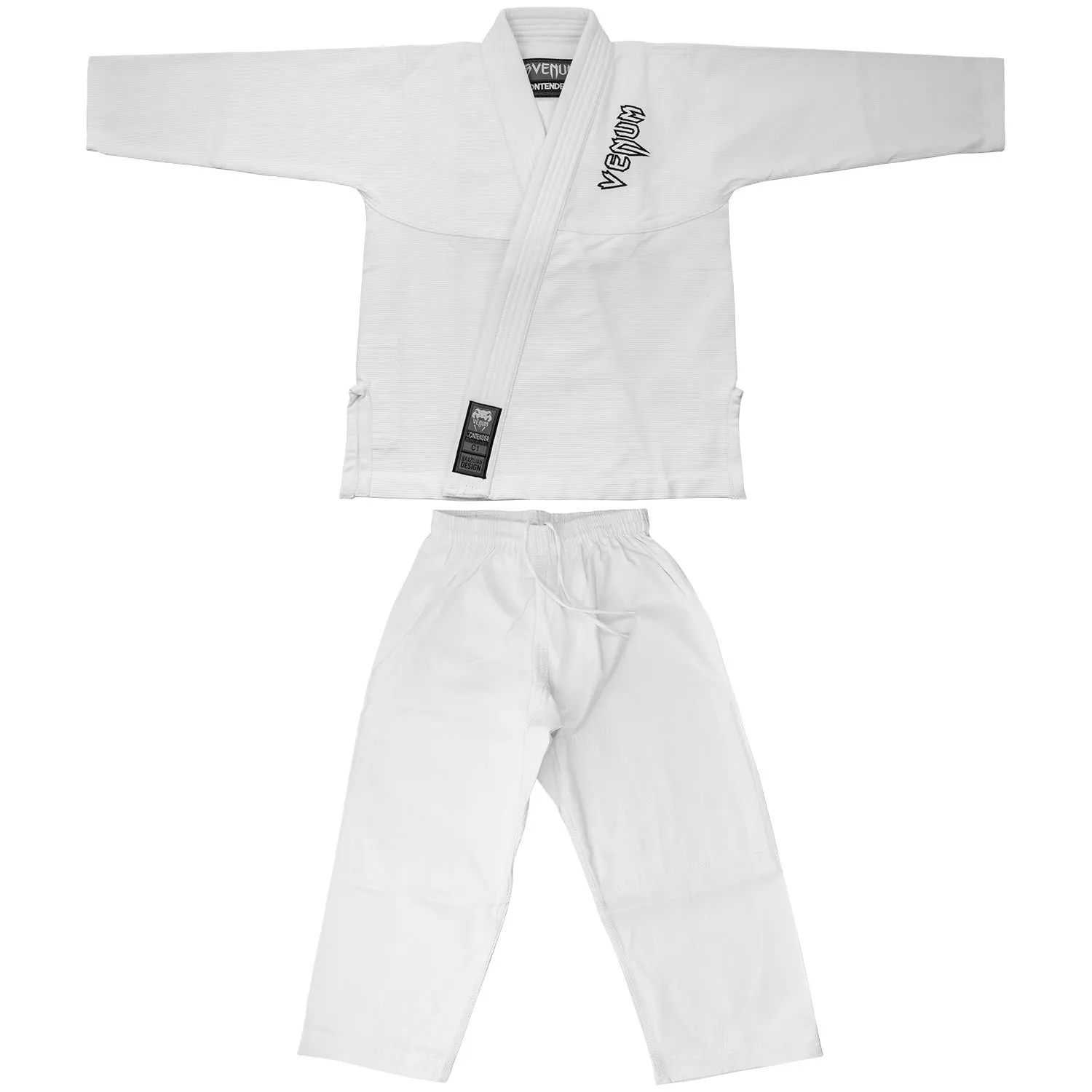 Bjj Dragt - Gi - Børn - Venum - 'Contender' - Hvid