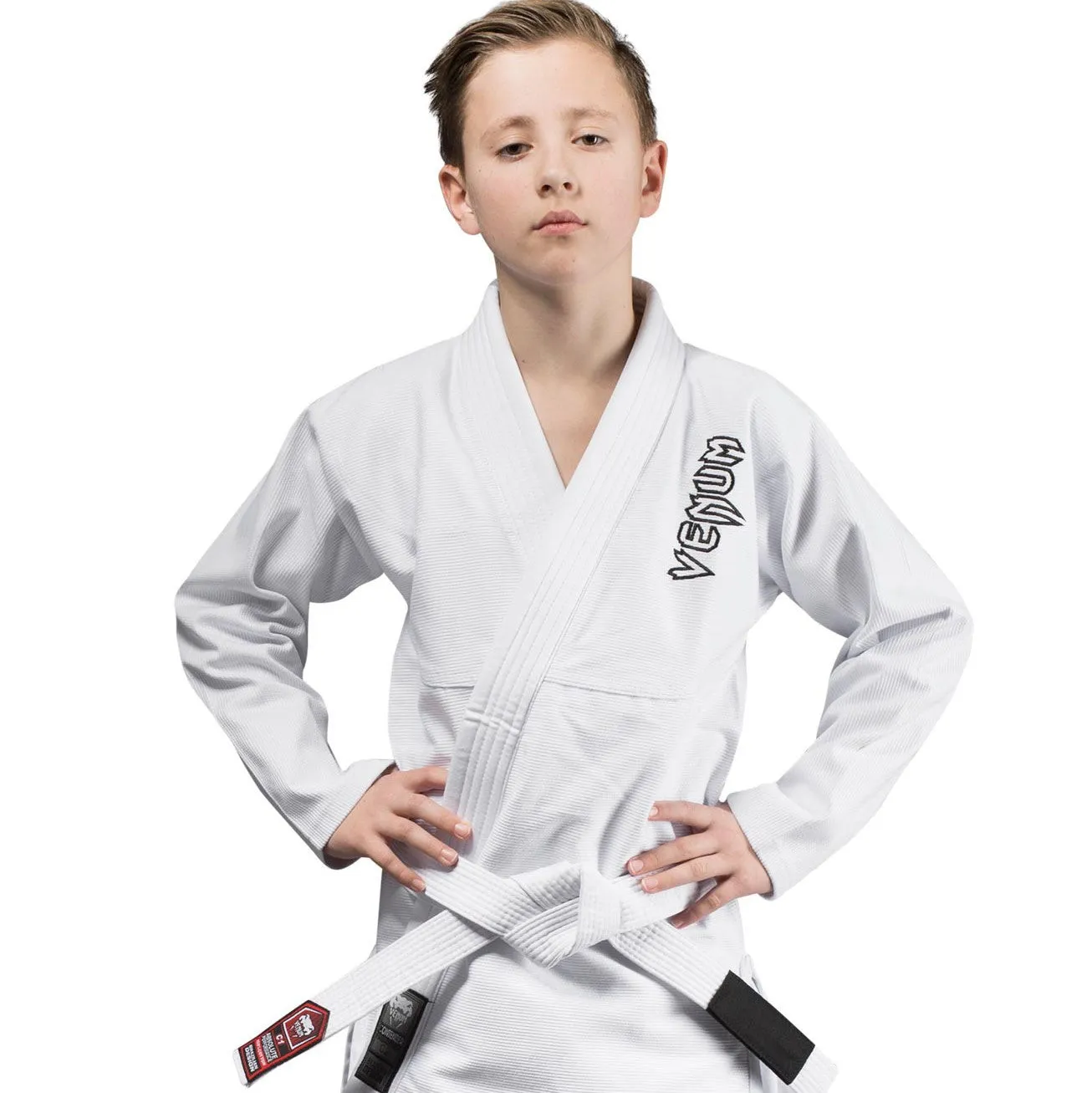 Bjj Dragt - Gi - Børn - Venum - 'Contender' - Hvid