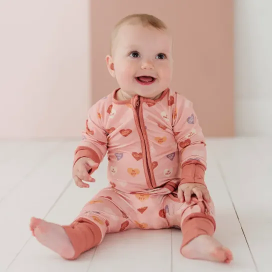 Hearts Footless Romper