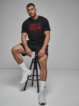 Hustle Culture Cotton Mens T Shirt and Shorts Combo Set