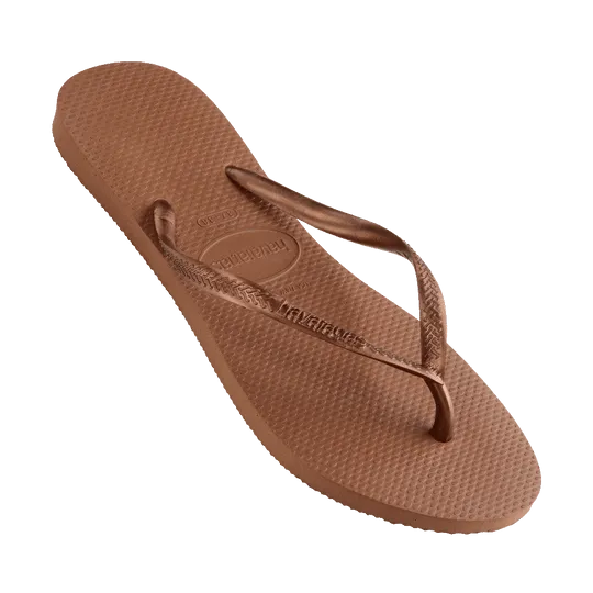 Slim Metallic Thongs