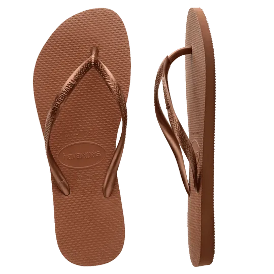 Slim Metallic Thongs