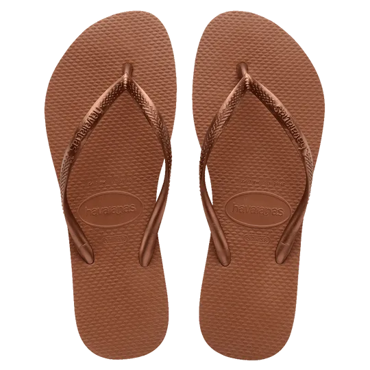 Slim Metallic Thongs